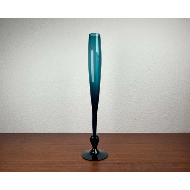 Mid-Century Modern Green Glass Vase from Alsterfors Glasbruk, Sweden, 1960s For Sale - Image 6 of 8