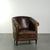 Vintage Dark Sheepskin Club Armchair For Sale - Image 13 of 13
