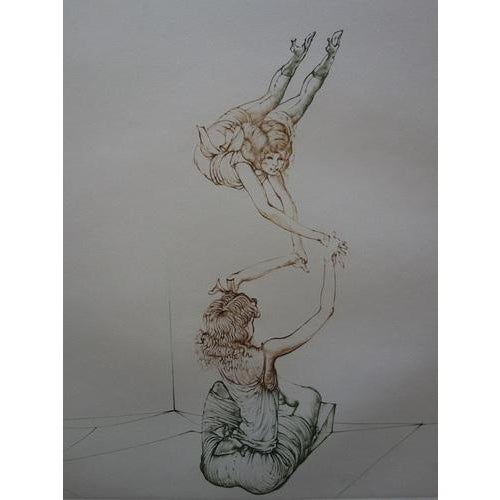 Modern Hans Bellmer, The Equilibrists, Original Engraving For Sale - Image 3 of 8
