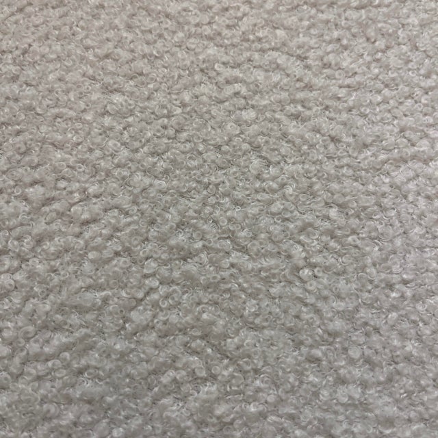 Gold Italian White Kidney Ottoman For Sale - Image 8 of 9