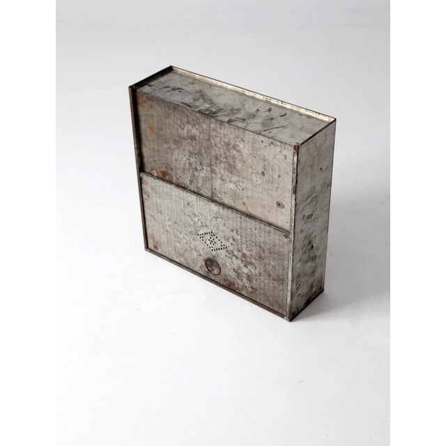 Vintage Metal Bread Box For Sale - Image 10 of 11