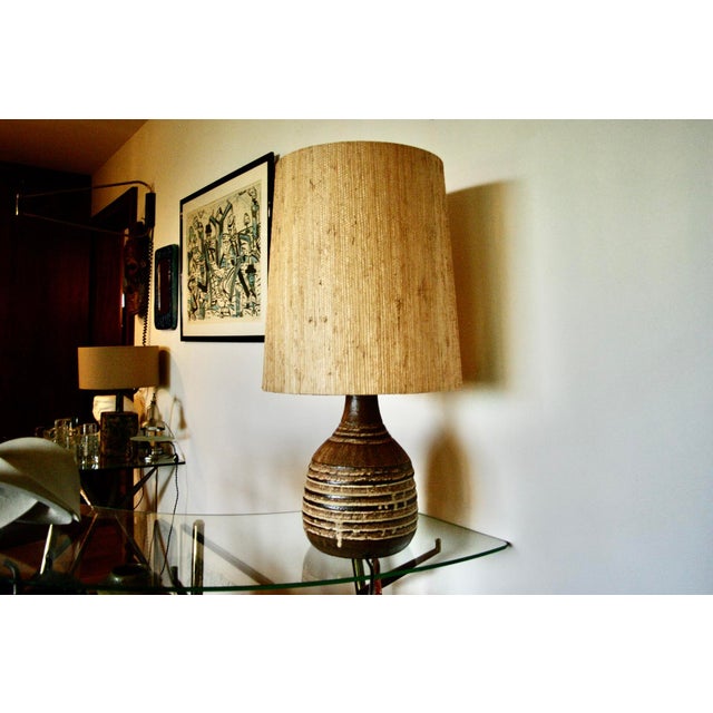 1960s Ceramic Lamp from Krosselbach, Germany, 1960 For Sale - Image 5 of 11