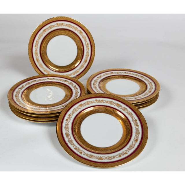 Ceramic Antique Hutschenreuther Dinner Plates, Early 20th Century, Bavaria For Sale - Image 7 of 11