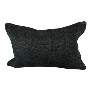 16 x 24 Hemp Pillow Turkish Cushion Natural Black Pillow Cushion Cover For Sale