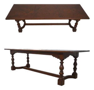 Jonathan Charles Large Chestnut Banquet Dining Table