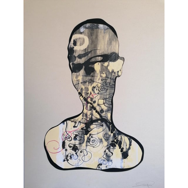 Stefano Mazzolini, S3M, 2022, Collage & Acrylic on Paper For Sale - Image 4 of 5