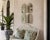 Set of Four Vintage White-Washed Iron Arched Window-Style Wall Mirrors For Sale - Image 9 of 12