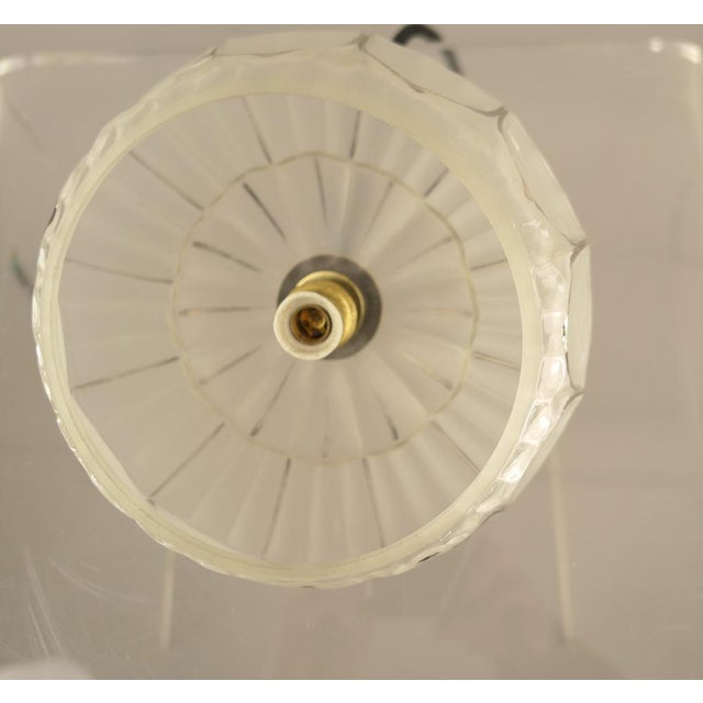 Metal Art Deco Pendant Light, France, 1920s For Sale - Image 7 of 9