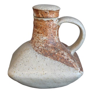 Vintage Italian Ceramic Bottle by Bruno Gambone, 1980s For Sale