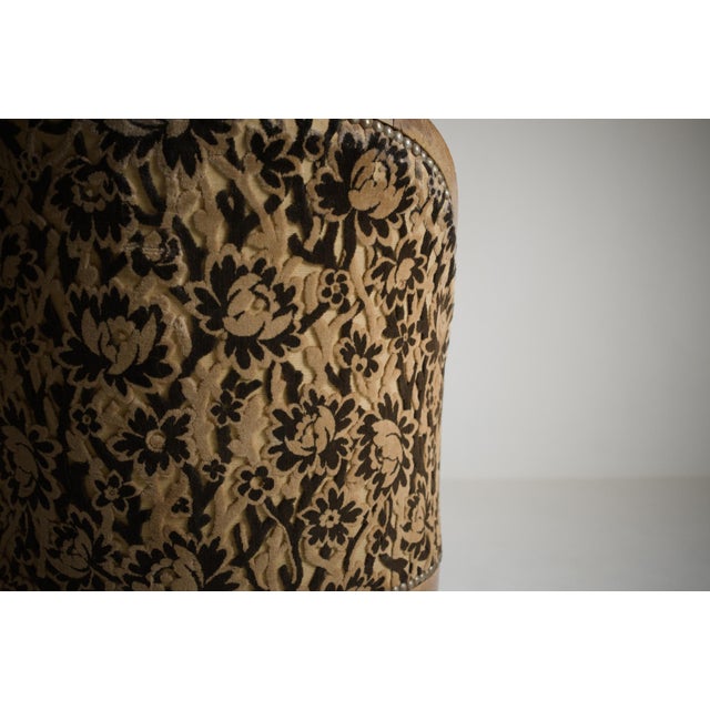 Art Deco French Gondola Armchair in Oak, 1930 For Sale - Image 9 of 18