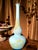 Mid-Century Italian Turquoise Opaline Murano Glass Soliflower Vases, 1960s, Set of 2 For Sale - Image 9 of 16