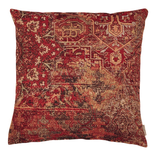 Persian Kilim Woven Cushion With Feather Filler - 42x42cm (17"x17") For Sale