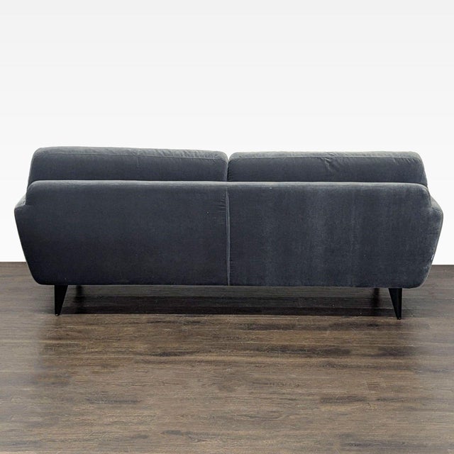 2010s Sits for Crate and Barrel 3-Seat Dark Gray Sofa For Sale - Image 5 of 9