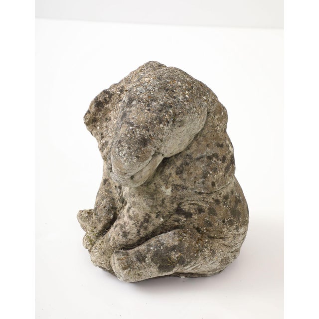 Cast Stone Elephant Garden Statue, France Mid 20th C. For Sale - Image 9 of 12