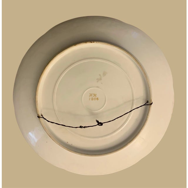 1900 - 1909 19th C Royal Vienna 11” Hand Painted Asti’s “Beauty” Portrait Charger Dated 1904 For Sale - Image 5 of 9