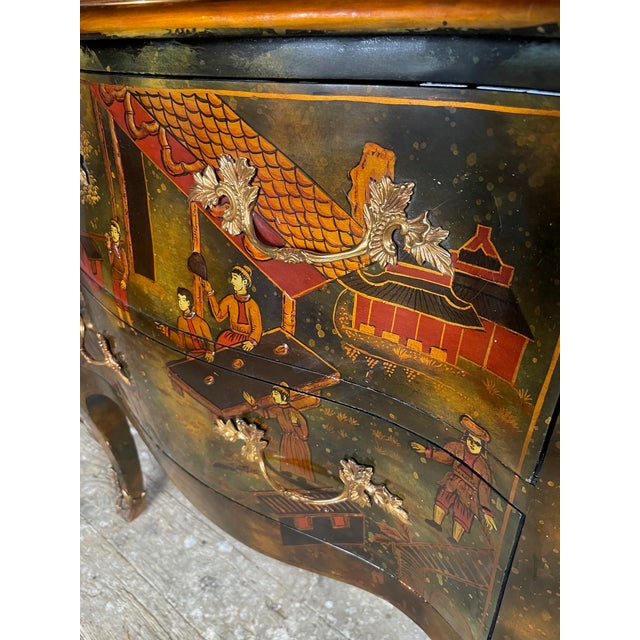 Chinoserie Bombe Chest For Sale - Image 10 of 14