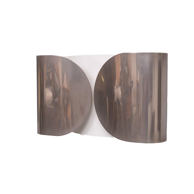 Silver Vintage Italian Foglio Wall Lights by Afra & Tobia Scarpa for Flos, 1970s, Set of 5 For Sale - Image 8 of 8