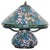 Art Nouveau Floral Lamp in Tiffany Style Stained Glass For Sale - Image 12 of 12