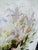 White Large Vintage Floral Oil on Canvas For Sale - Image 8 of 11