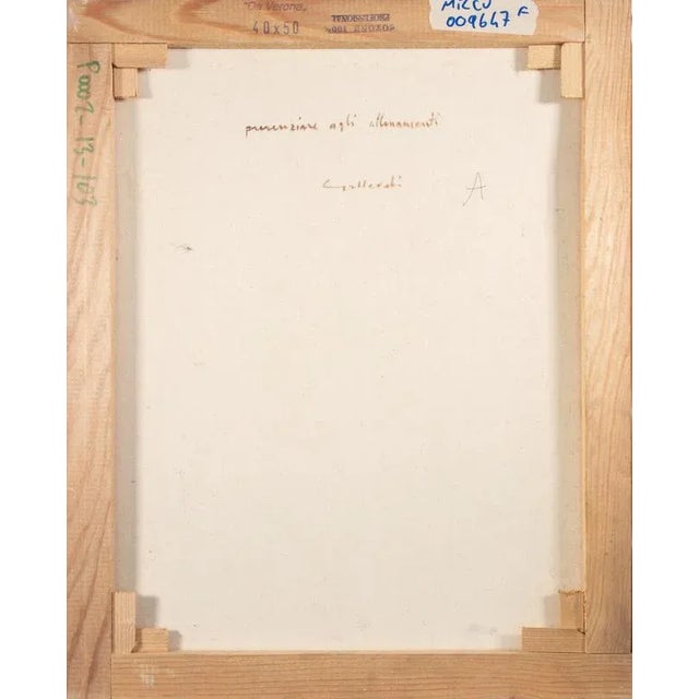 1970s Alberto Gallerati, Attend Training, Oil Painting, 1970s For Sale - Image 5 of 6