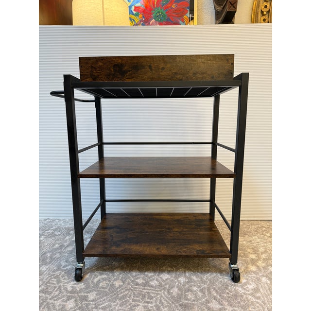 Industrial Rustic Industrial Cart For Sale - Image 3 of 12