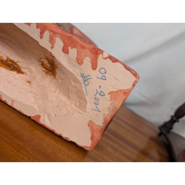 Art Deco Style Terracotta Sculpture of a Slender Woman, 1990 For Sale - Image 11 of 12