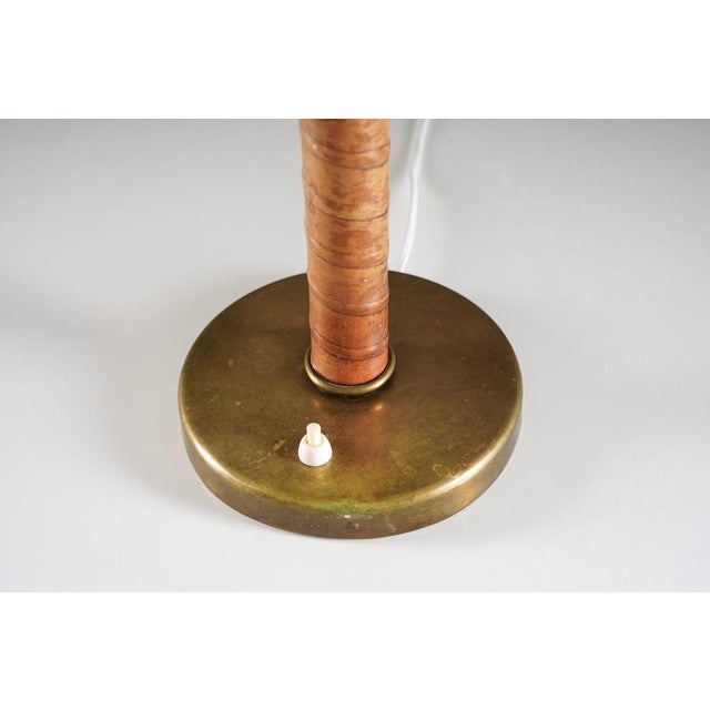 Brown Model 30595 Table Lamp attributed to Bertil Brisborg for Nordiska Kompaniet NK, Sweden, 1940s For Sale - Image 8 of 12