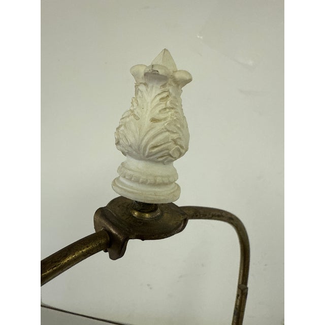 1940s Neoclassical Natural Italian Marble Column Lamp For Sale - Image 12 of 13