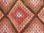 Dark Pink 1960s Vintage Turkish Handmade Kilim Rug - 61"x118" For Sale - Image 8 of 13
