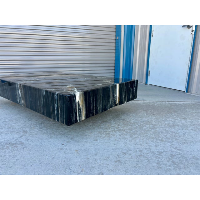 1970s Vintage Faux Marble Coffee Table by Willy Rizzo For Sale - Image 12 of 12