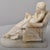 Antique Alabaster Sculptures Young Girl Sculpture with Dog by Giuseppe Gambogi, 1890s For Sale - Image 3 of 12