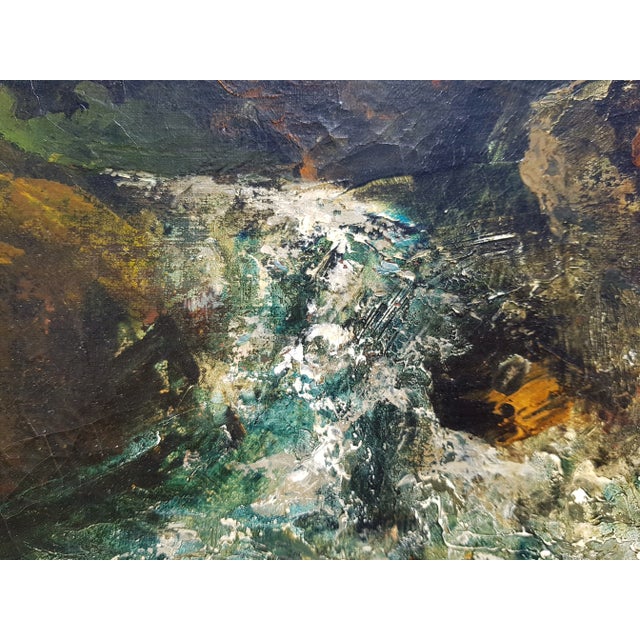 Courbet Gustave and Workshop (Attributed To) - Waterfall in Forest - Oil Painting - Circa 1870 For Sale - Image 12 of 16