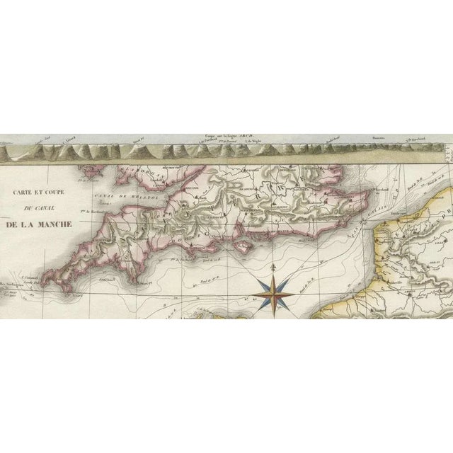 Early 19th Century French Map of the English Channel, 1827 For Sale - Image 5 of 7