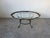 Hollywood Regency Vintage Hollywood Regency Style Scalloped Brass Frame With Glass Top Coffee Table For Sale - Image 3 of 18