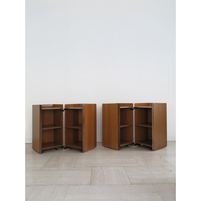 Artona Bedside Tables by Afra & Tobia Scarpa for Maxalto, Italy, 1970s, Set of 2 For Sale - Image 6 of 18