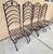 Metal Antique French Provincial Wrought Iron Garden Chairs Two Birds & Leaf Motif 4pc Set For Sale - Image 7 of 7
