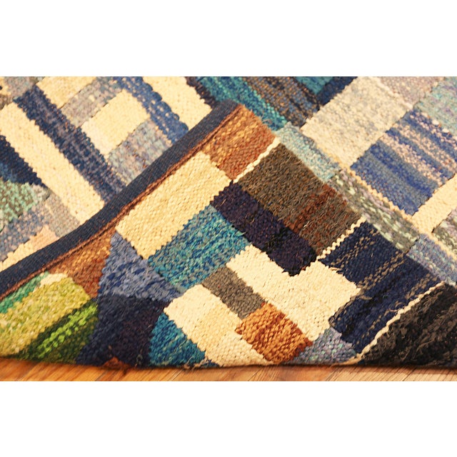 Nazmiyal Collection Vintage Swedish Style Kilim Runner Rug For Sale - Image 9 of 9
