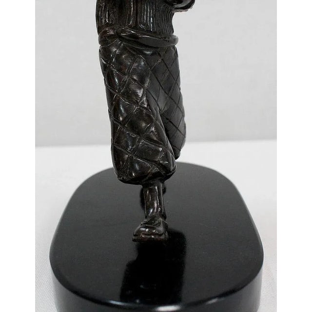 Black Bronze Golf Caddy Sculpture, Late 19th Century For Sale - Image 8 of 18