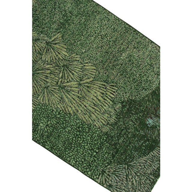 Not Yet Made - Made To Order Handknotted Bursting Meadow Rug in Green - 4'x7' For Sale - Image 5 of 6