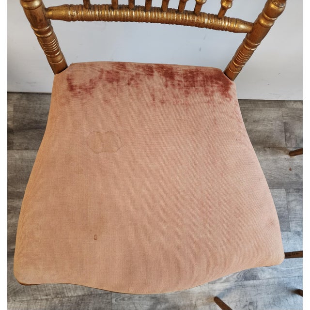 19th C. Faux Bamboo & Cane Ballroom Chairs - Set of 6 For Sale - Image 16 of 18