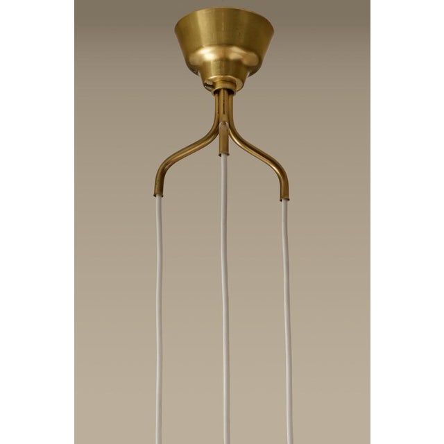 Metal Vintage Brass Pendant Lamp by Hans Bergström, 1950s For Sale - Image 7 of 8