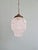 Metal Art Deco Pendant Light in Frosted Clear Glass, 1930s For Sale - Image 7 of 15