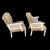 Vintage Painted Caned Armchairs- a Pair For Sale In Columbia, SC - Image 6 of 9
