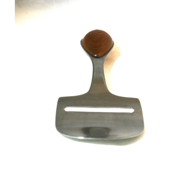Mid 20th Century Mid Century Modern Dansk Torun Teak & Stainless Steel Cheese Plane Slicer For Sale - Image 10 of 10