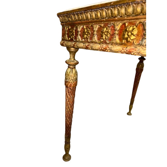 Early 19th Century Italian Neoclassical Console Table For Sale - Image 4 of 9