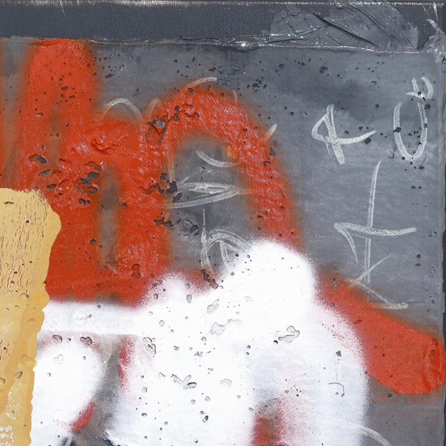 Abstract The Brick Walls 3 - Textural Abstract Energetic Original Artwork by Kodjovi Olympio For Sale - Image 3 of 9