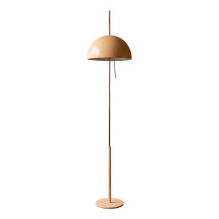 Space Age Mushroom Floor Lamp in Metal from Napako, Former Czechoslovakia, 1970s For Sale