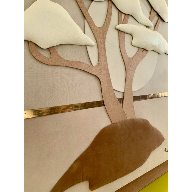 Vintage 3d Fabric Wall Art For Sale In Los Angeles - Image 6 of 8