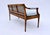 French Louis XVI Style Caned Settee For Sale - Image 11 of 13