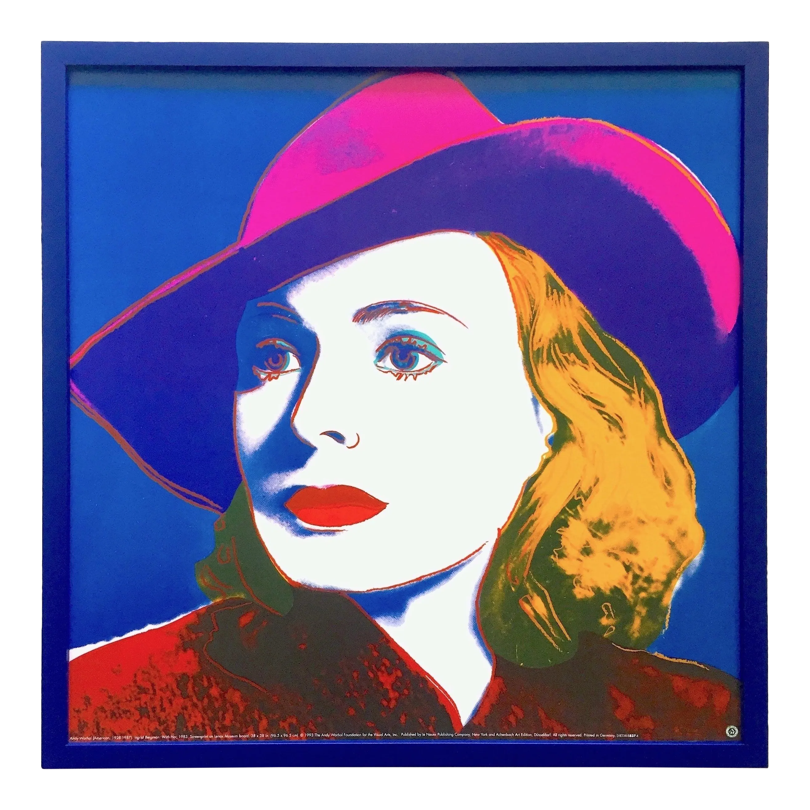 Andy Warhol Foundation Vintage 1993 Lithograph Print Framed Pop